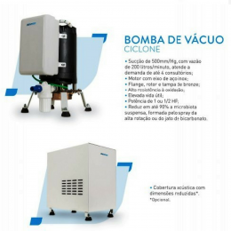 Bomba de Vácuo Ciclone 1/2HP (até 02C) sem cobertura Dabi