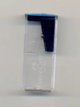 APONTADOR COM DEPÓSITO - FABER-CASTELL - TRANSPARENTE - COLOR - GRANDE