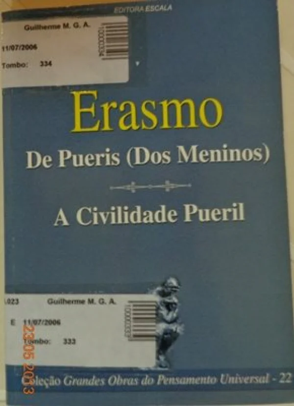 DE PUERIS (DOS MENINOS) - A CIVILIDADE PUERIL