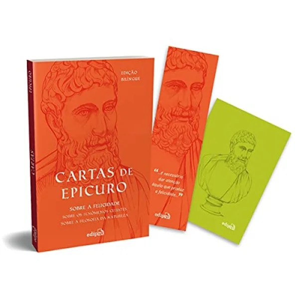Cartas de Epicuro: Edio Bilngue com Postal + Marcador