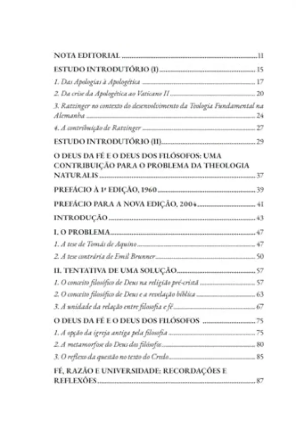 O Deus da F e o Deus dos Filsofos