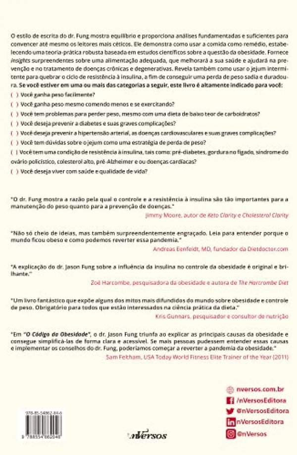 O código da obesidade: decifrando os segredos da prevenção e cura da obesidade