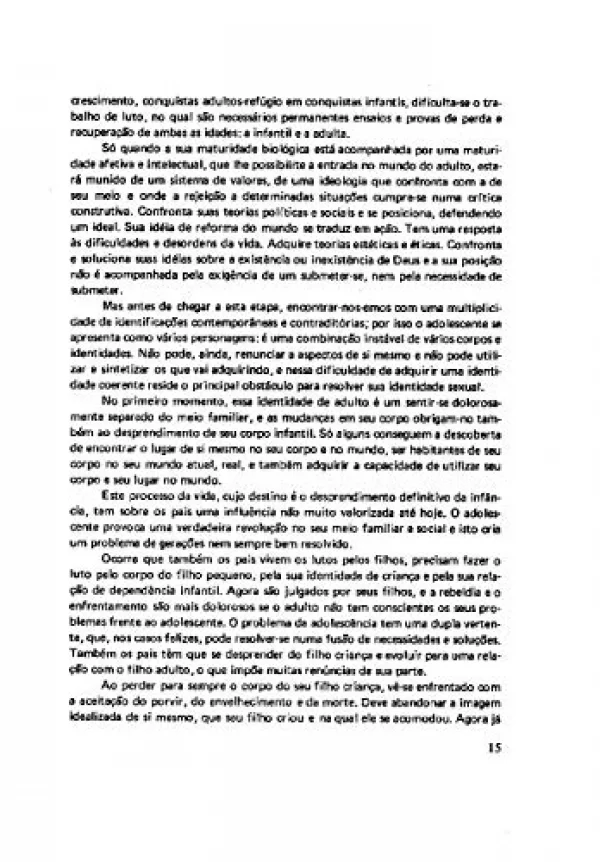 Adolescncia Normal: Um Enfoque Psicanaltico