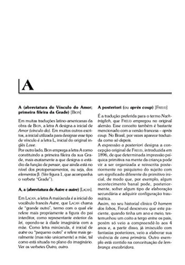 Vocabulrio Contemporneo de Psicanlise