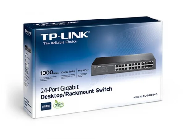 Switch 24 Portas Gigabit (100/1000Mbps) TP-Link TL-SG1024D