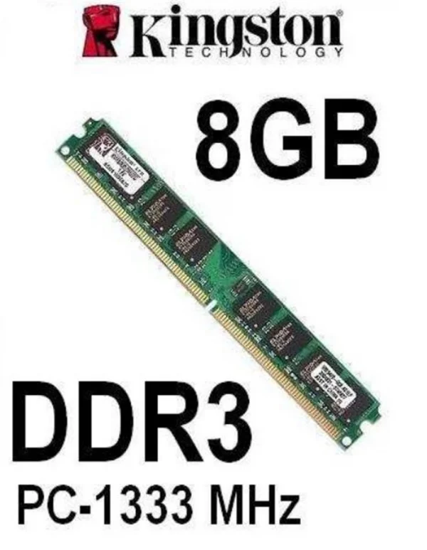 Memoria para Desktop DDR3 8GB 1333Mhz Kingston
