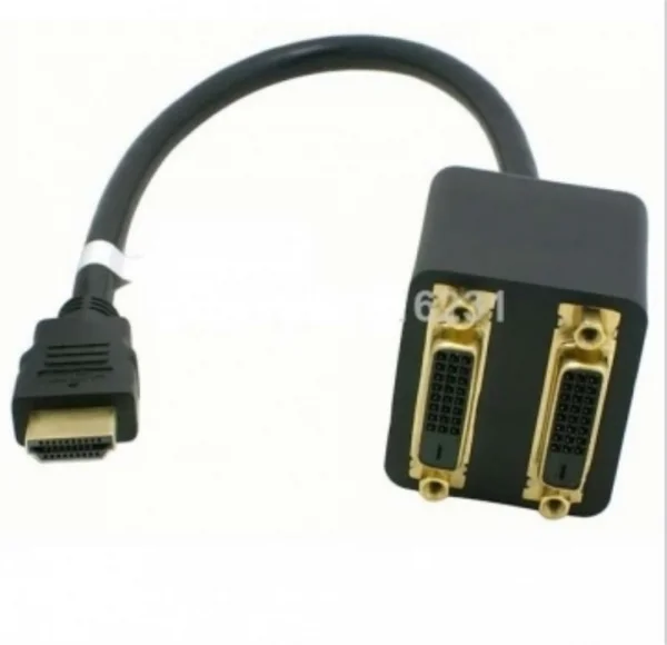 Adaptador HDMI-M X DVI-F Duplo 24+1