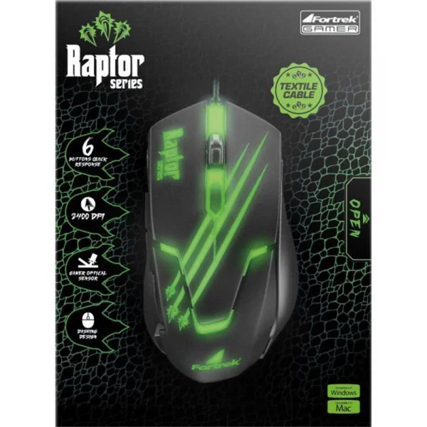 Mouse USB Gamer Fortrek Raptor OM-801