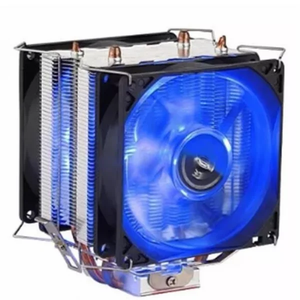 Cooler de Processador Intel / AMD  Duplo Fans Azul Dx-9100D