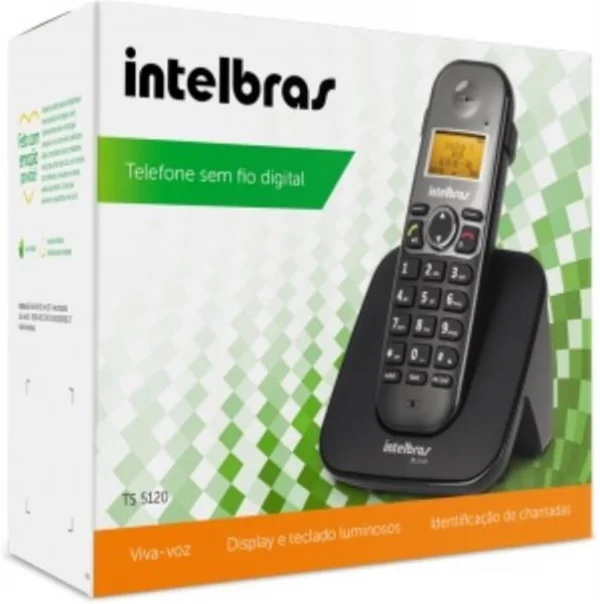Telefone Sem Fio Intelbras TS 5120 Com Viva Voz