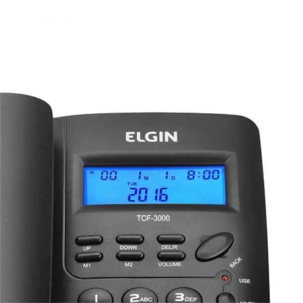 Telefone Elgin TCF 3000 Com Identificador Preto