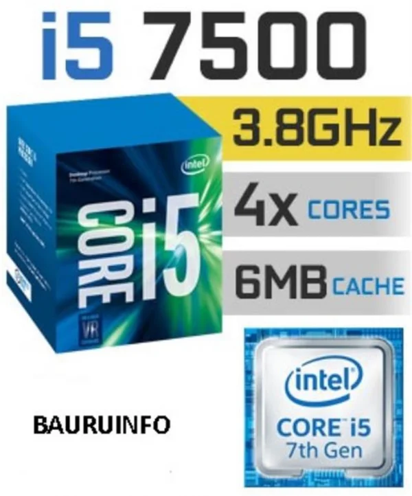 Processador Intel LGA 1151 Core i5-7500 3.40Ghz Com Cooler 7G