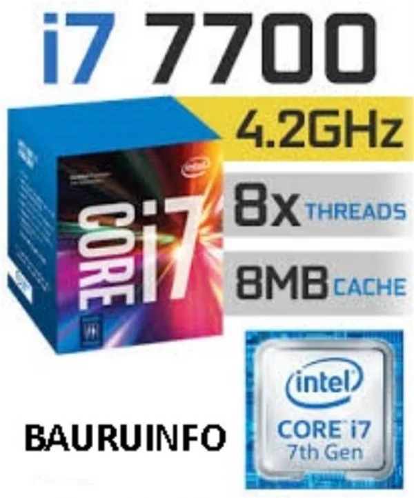 Processador LGA 1151 Intel Core i7-7700 3.60Ghz 8Mb *Sem Cooler 7G