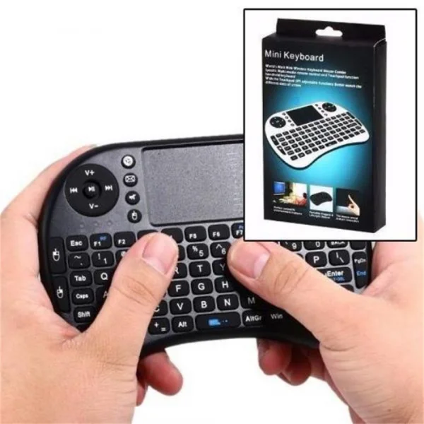Teclado Sem Fio Mini Touchpad Com Led Shinka AL-313  Celular/ Pc/ Android/ Tv Smart