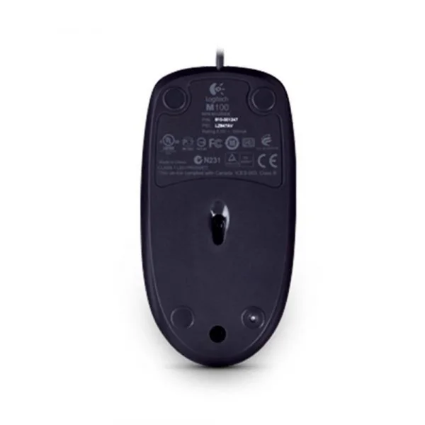 Mouse USB Logitech M100 Preto