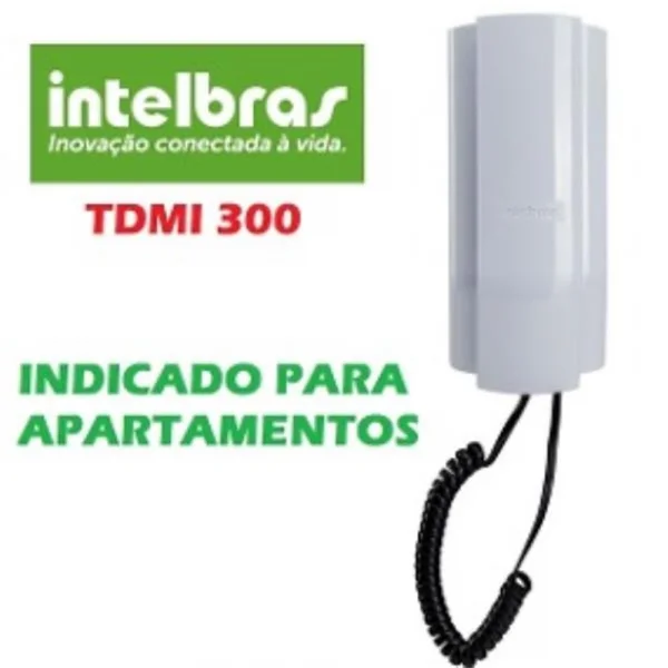 Telefone Intelbras TDMI 300 Preto Terminal Dedicado para Condomnios