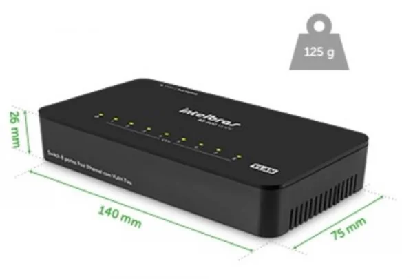 Switch 08 Portas Fast (10/100Mbps) Intelbras SF 800 Q+