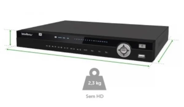 DVR Intelbras CFTV Gravador Digital de Audio e Video 16 Canais Ip Nvd 3016 P Intelbras