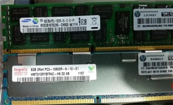 Memoria para SERVIDOR DDR3 8GB Pc3-10600R-9 500662-B21 ECC HP