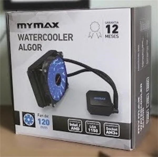 Cooler de Processador Water Algor Mymax 120mm 1 Fan com Led Azul MYC/FC-V3-120-BL