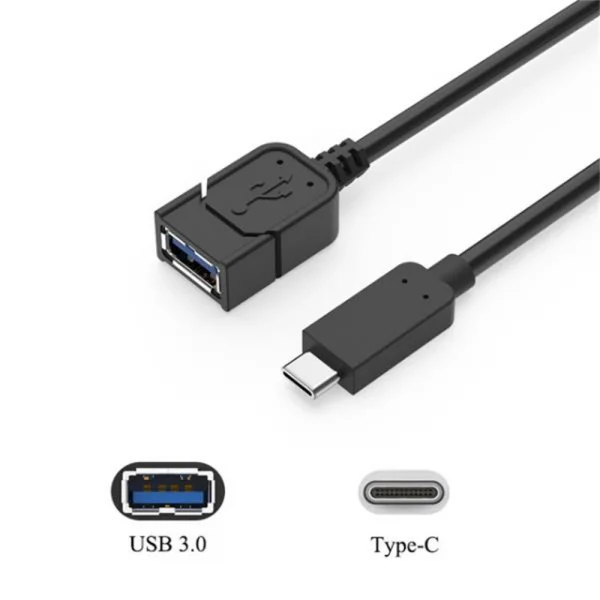 Cabo Conversor OTG USB-C x USB-A/F