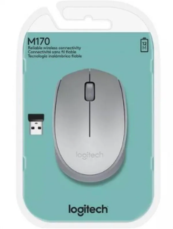 Mouse Sem Fio Logitech M170 Prata