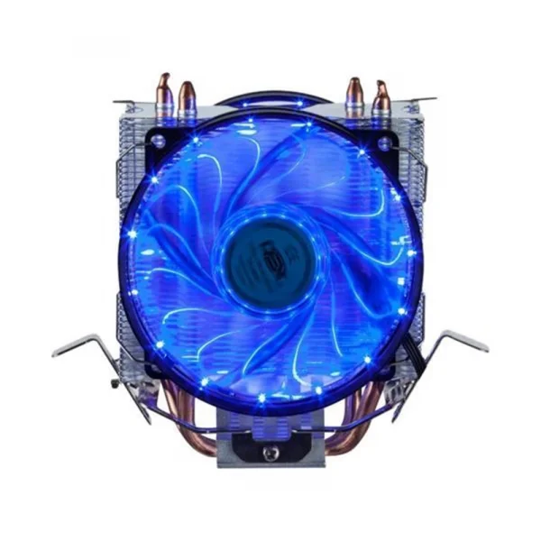Cooler de Processador Intel e AMD Duplo Fans Azul Dx-9115D