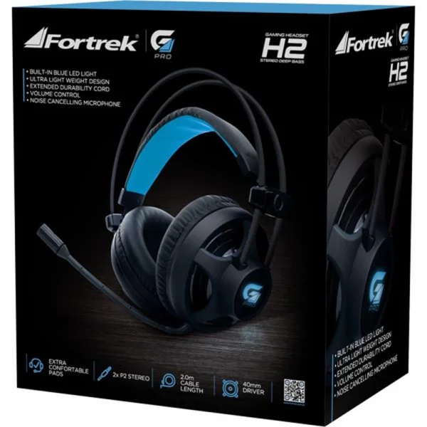 Fone de Ouvido Headset Gamer Com Microfone Fortrek Pro H2