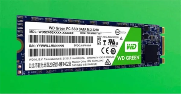 HD SSD de 240GB M.2 2280 Sata Western Digital Green - WDS240G208