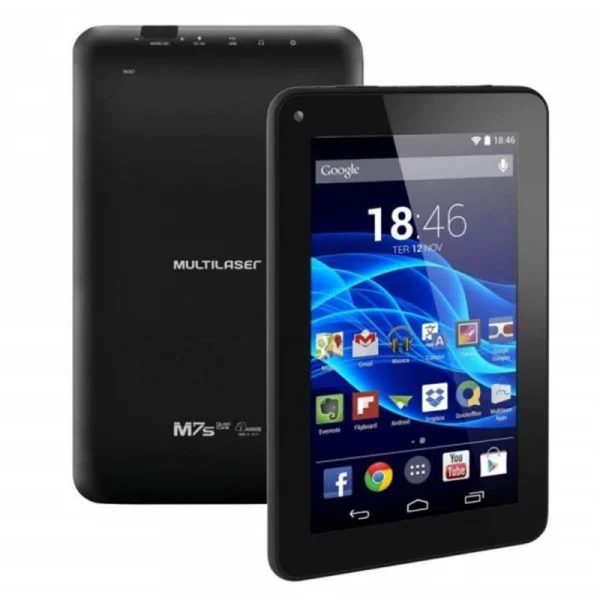 Tablet Multilaser M7 3G Plus Dual Chip Quad Core 1 GB de Ram Memria 16 GB Tela 7 Polegadas Preto  NB304