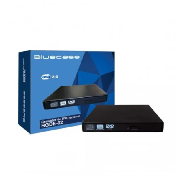 Gravador DVD Externo Slim BGDE-01S Bluecase / Proxys