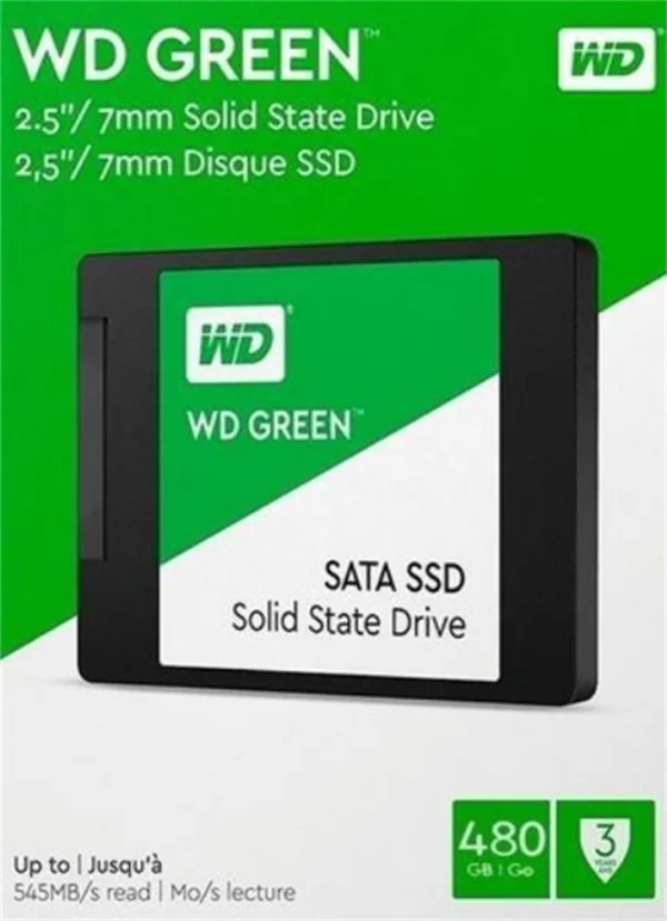 HD SSD de 480GB Sata Western Digital Green - WDS480G3G0A