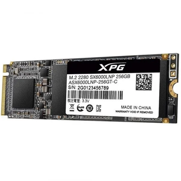 HD SSD de 256GB M.2 2280 NVMe Adata XPG SX6000 Lite - ASX6000LNP-256GT-C