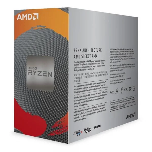 Processador AMD AM4 Ryzen 3 3200G 3.6GHz (Max Turbo 4GHz) Cache 6MB YD320GC5FIBOX