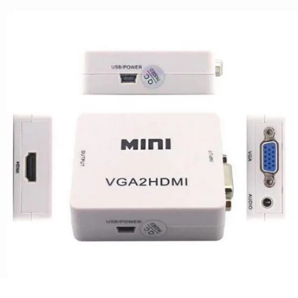 Adaptador Conversor VGA para HDMI Branco