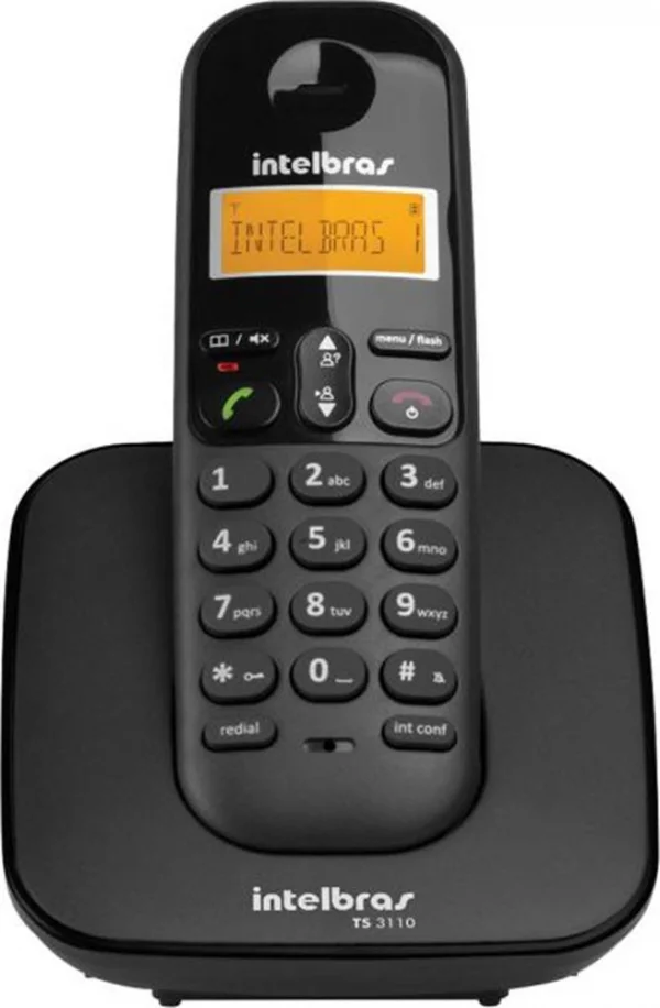 Telefone Sem Fio Intelbras TS 3110 Com Identificador Preto