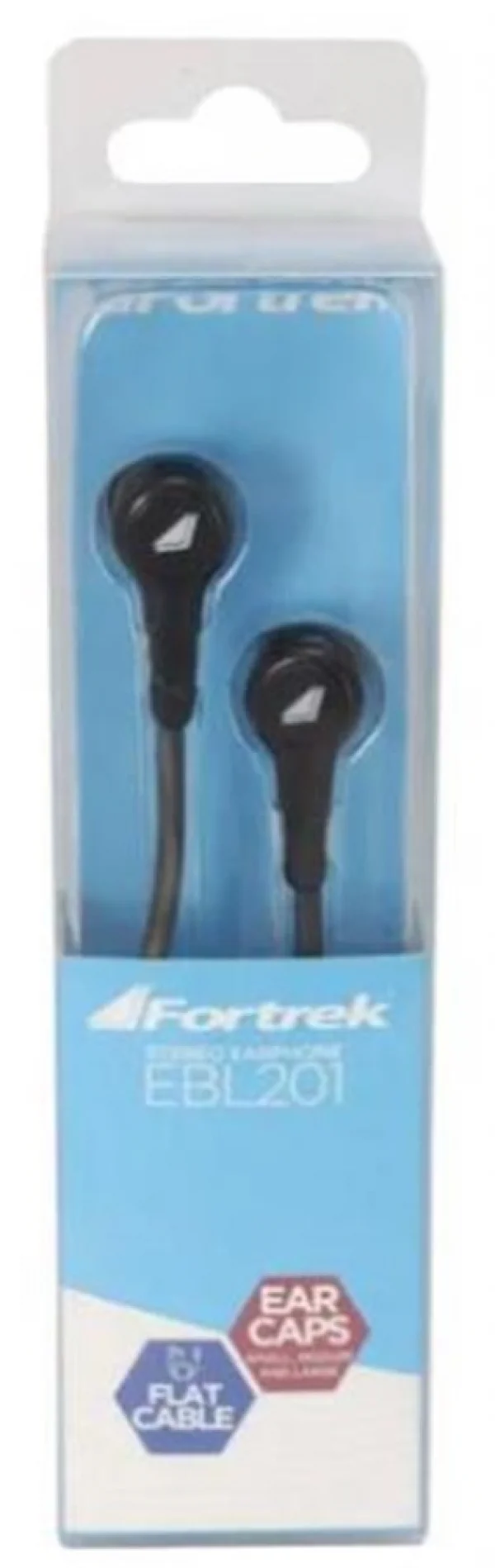 Fone de Ouvido Intra Auricular Fortrek EBL-201BK Preto Plug P2 3.5mm