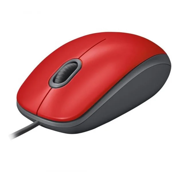 Mouse USB Logitech M110 com Clique Silencioso Vermelho