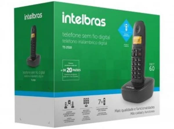 Telefone sem Fio Intelbras TS 2510 Dect com Indentificador