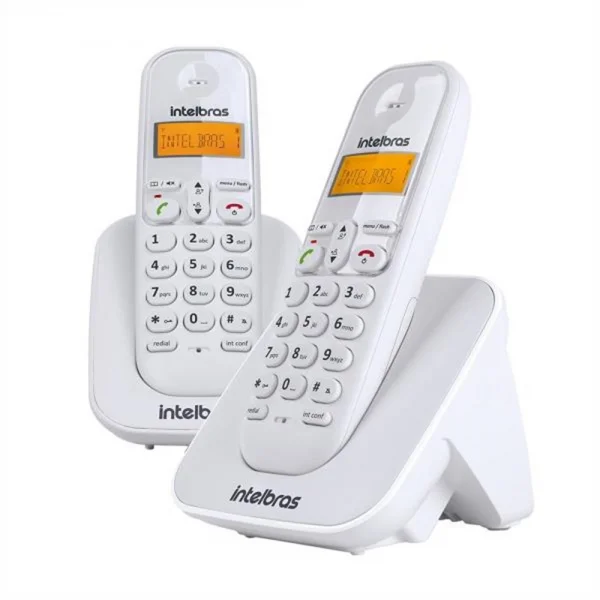Telefone Sem Fio Intelbras TS 3112 Dect Com Ramal e Identificador Branco
