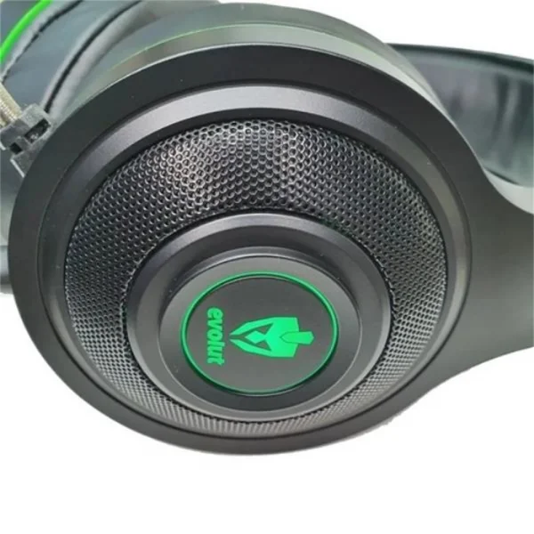 Fone De Ouvido com Microfone Gamer  Evolut Tmis Eg-301 Gr Led Verde