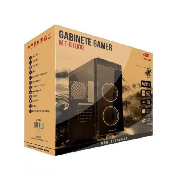 Gabinete C3Tech Gamer MT-G1000BK