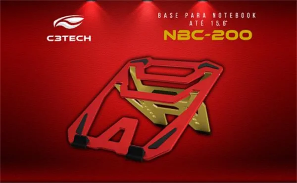 Base para Notebook C3Tech NBC-200RGD at 15.6