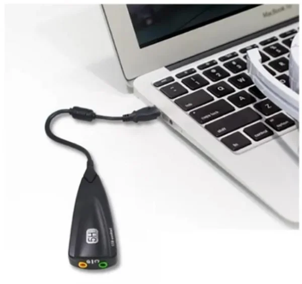 Placa de som Adaptador USB de Som com rabicho