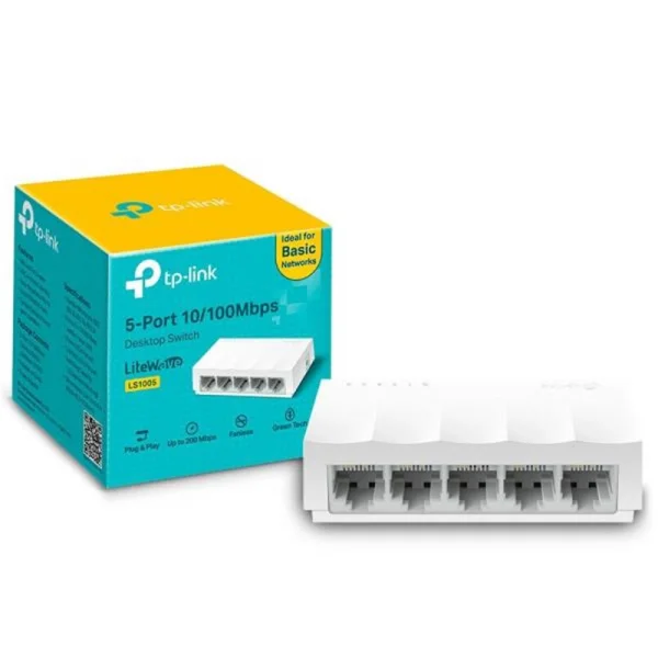 Switch 05 Portas Fast (10/100Mbps) TP-Link LS1005