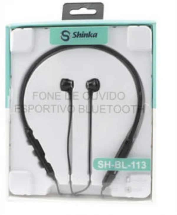 Fone De Ouvido Bluetooth Intra Aricular Sport Shinka SH-BL-113