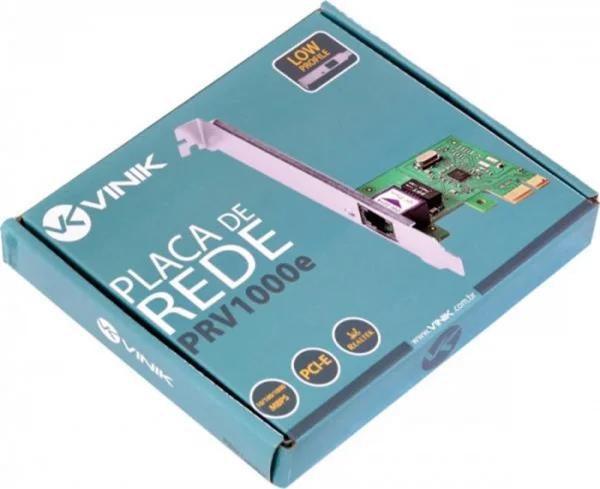 Placa de Rede Gigabit (100/1000mbps) PCI-e Vinik / Mymax
