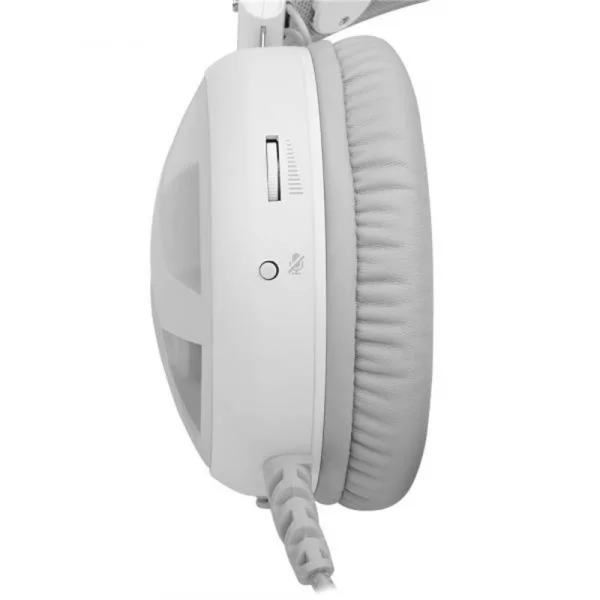 Fone de Ouvido Headset Gamer Redragon Minos Lunar White USB Driver 50mm Plug And Play Branco H210W