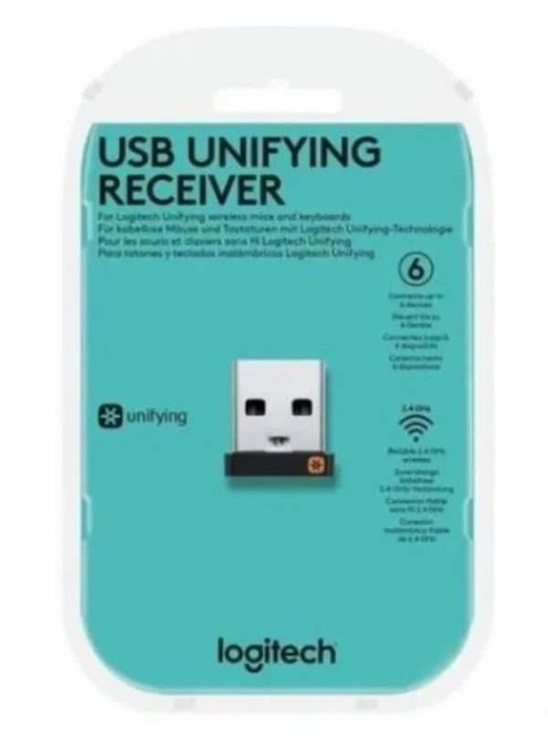 Receptor USB Logitech Unifying ( at 6 perifrico conectado )