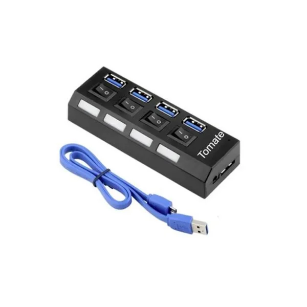 Hub USB 3.0 4 Portas com Chave Liga e Desliga Shinka HUB4P-3.0